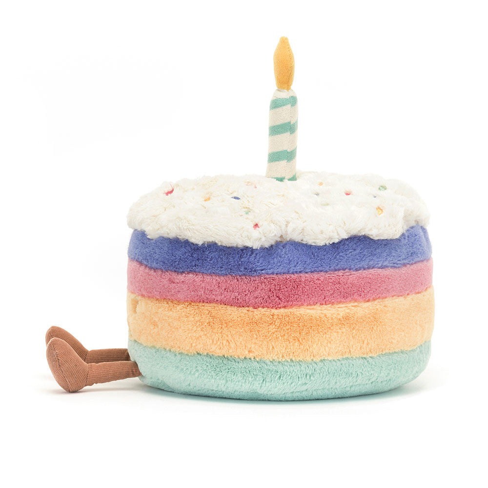 jellycat Amuseables Rainbow Birthday Cake