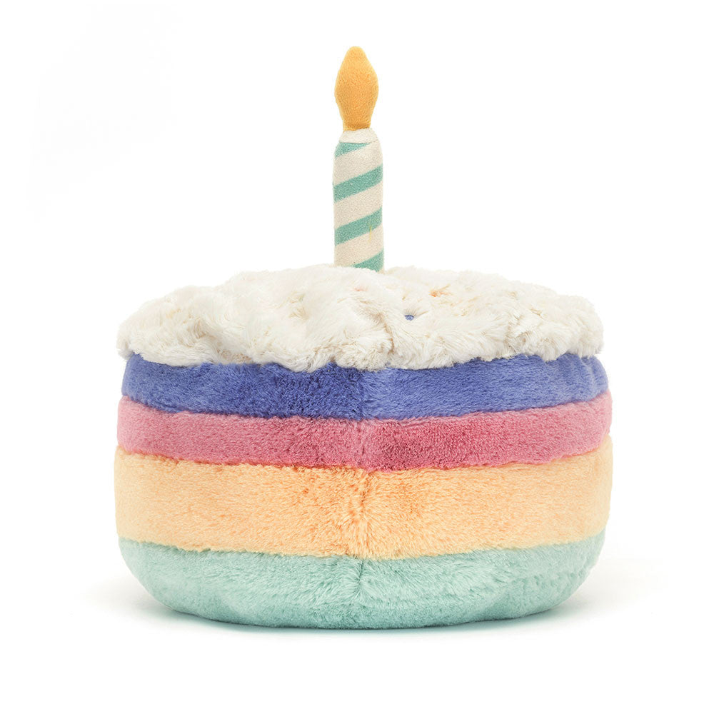 jellycat Amuseables Rainbow Birthday Cake